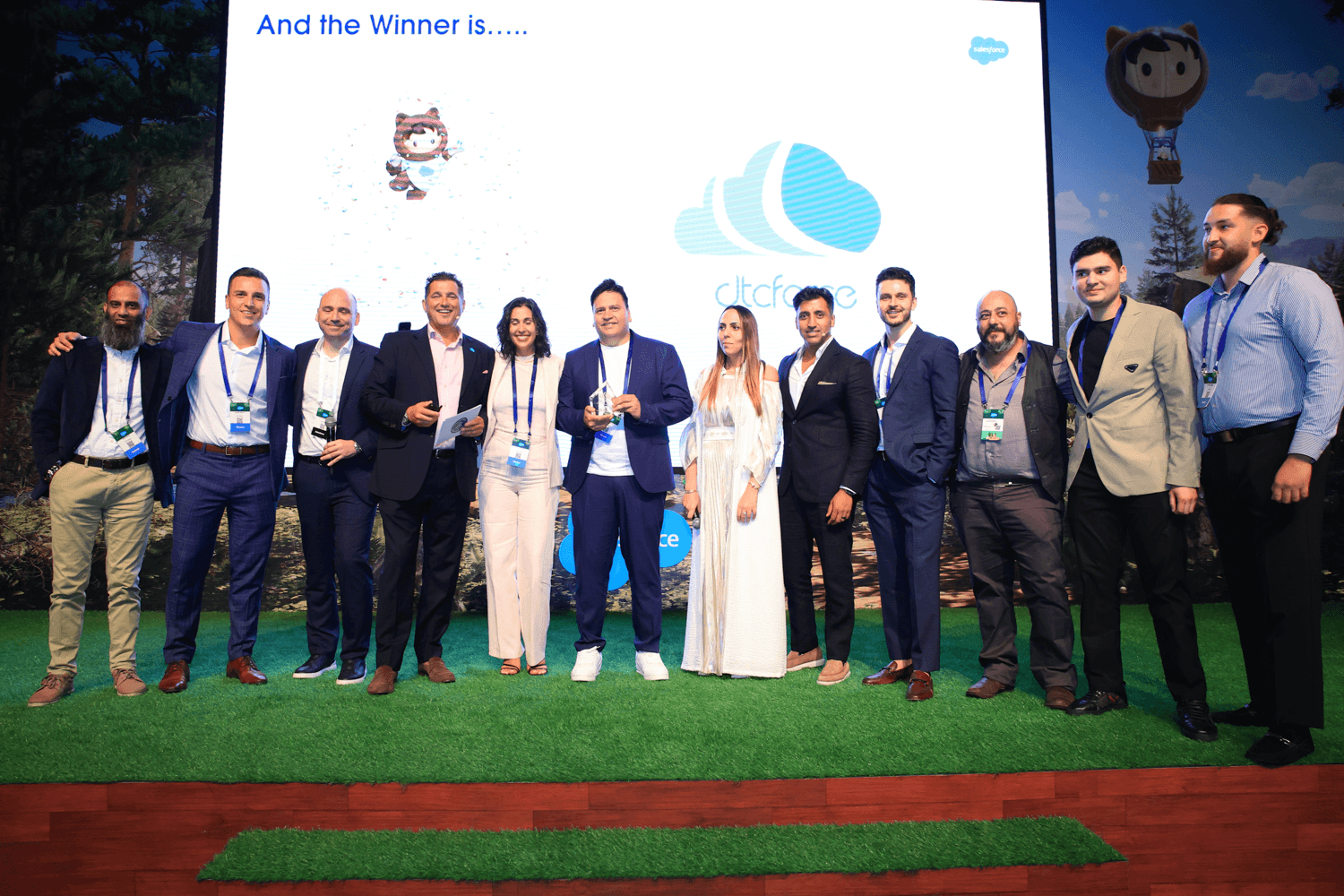 Salesforce Rising Star Award team photo